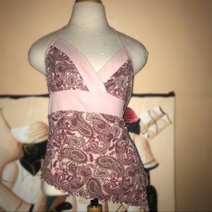 Pink 70s asymmetrical top! 💗